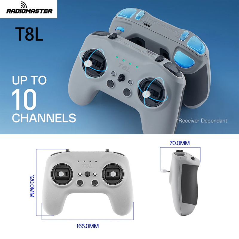 RadioMaster T8L Controlador de - Drone Racing Transmitter reseña y precio