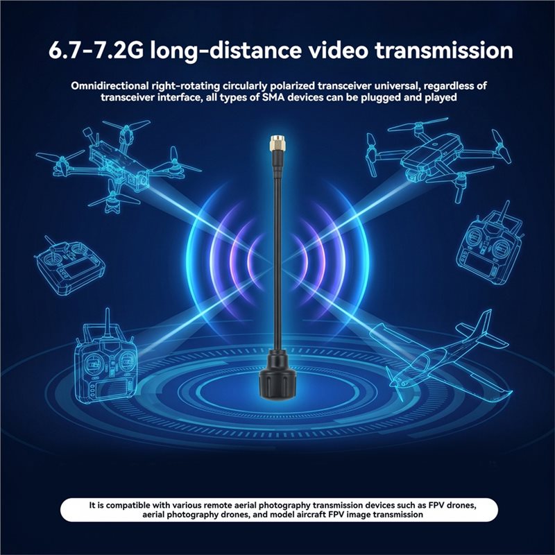 ¡NUEVO! A25P】 Antena SMA de 6. - Drone Racing Antenna reseña y precio