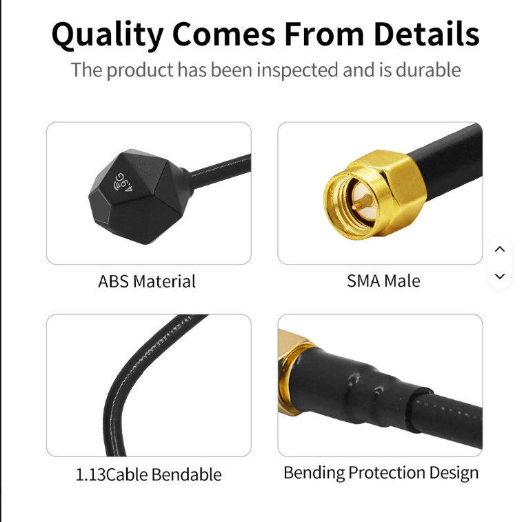 Antena de 5.8GHz 3.5dBi LHCP R - Drone Racing Antenna reseña y precio